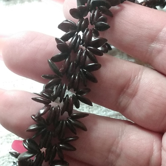 Vintage Koa seed beaded lei - Picture 4 of 4